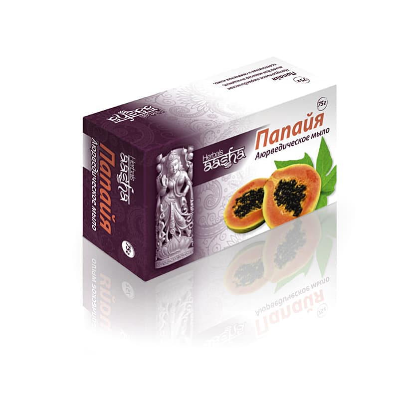 Аюрведическое мыло Папайя 75 гр Aasha Herbals
