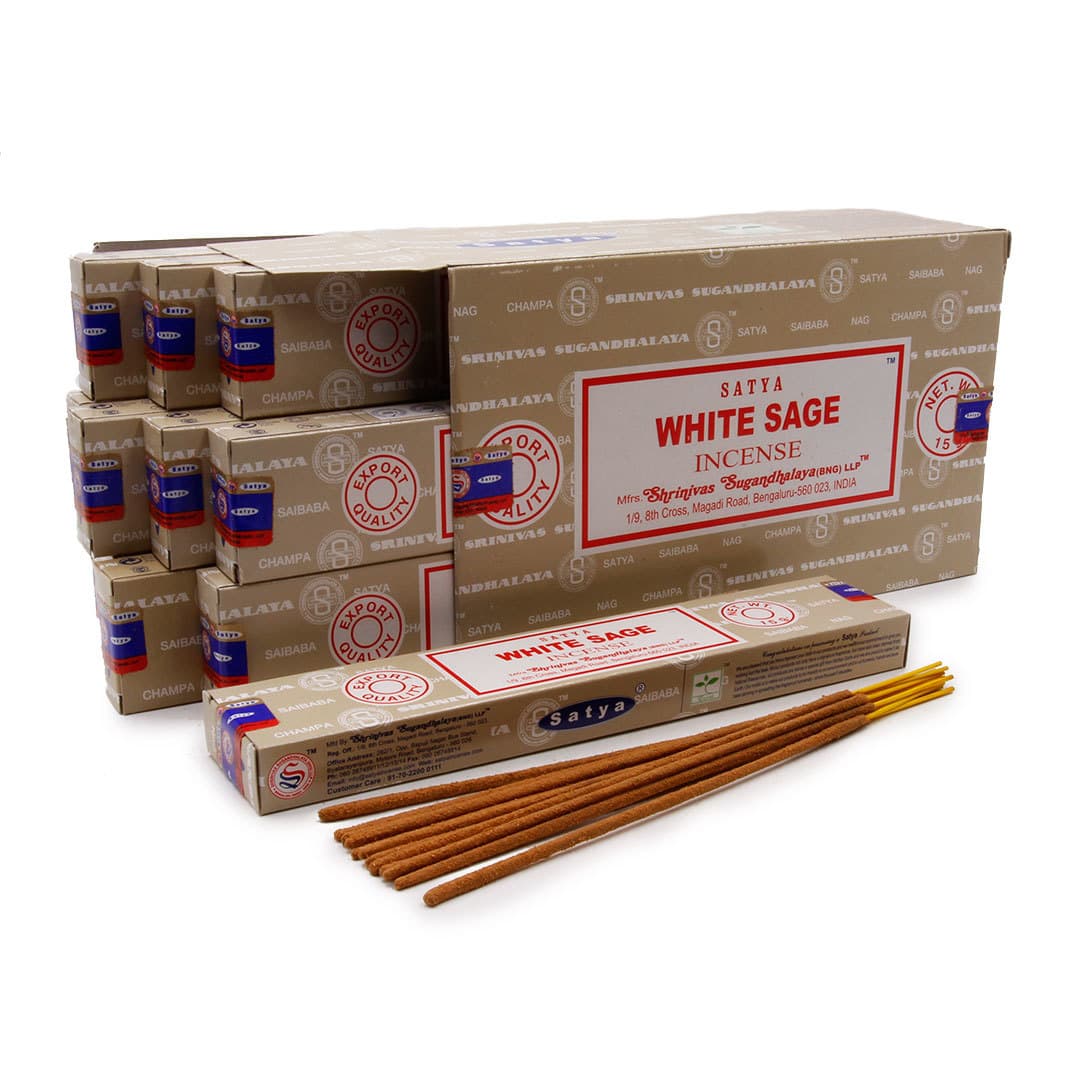 Белый шалфей (White Sage) благовония 15 гр Satya