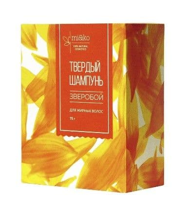Шампунь твердый Зверобой для жирных волос 75 г
