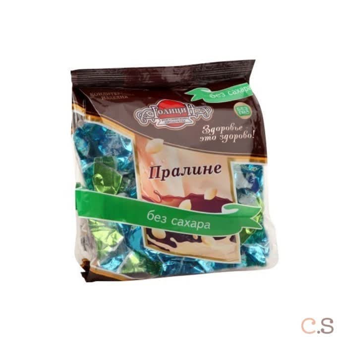 Конфеты Пралине молочное на фруктозе 180 гр Голицин