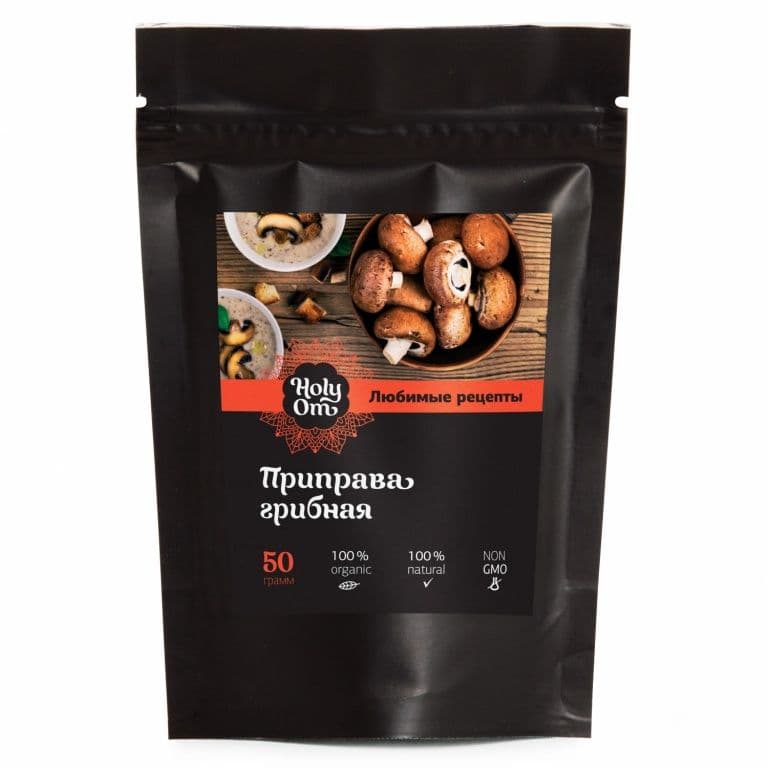 Приправа грибная Holy Om 50гр Любимые рецепты