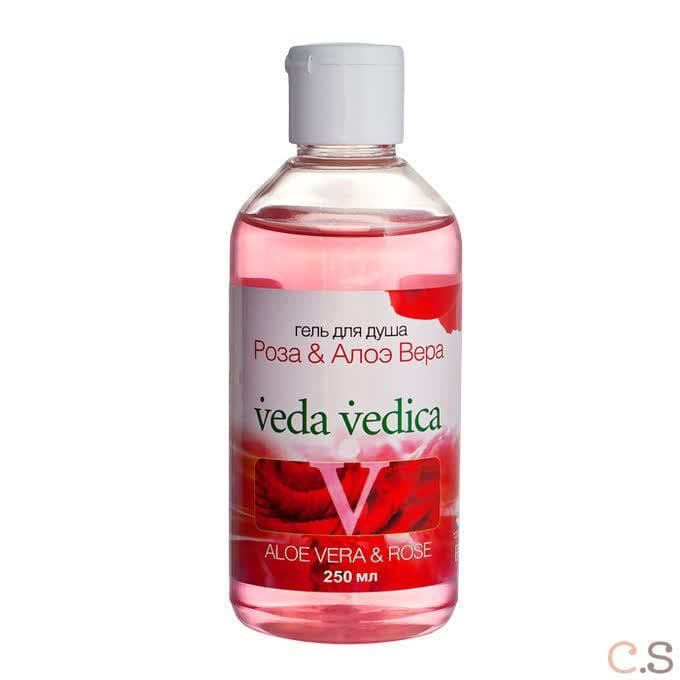 Гель для душа Роза-Алоэ Вера 250 мл Veda Vedica