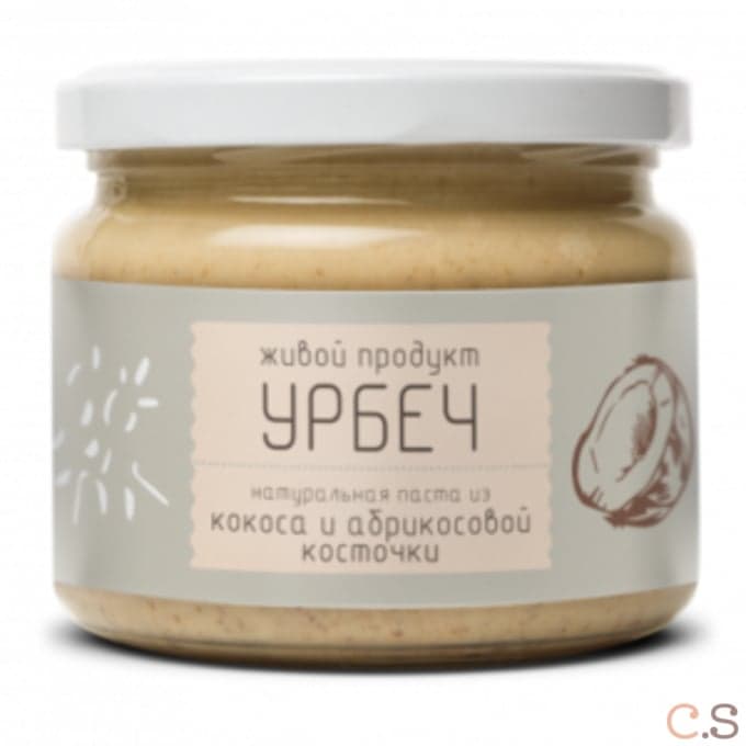 Урбеч из мякоти кокоса с абрикосовой косточкой 225 гр Живой продукт