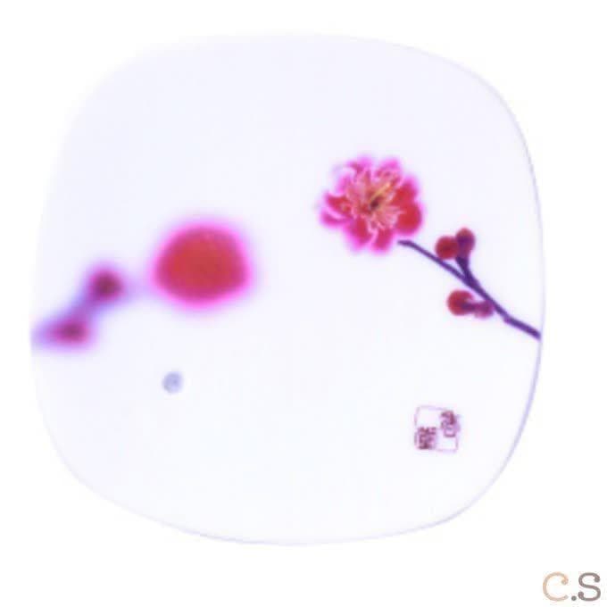 Керамическая подставка BURN Pink plum flower