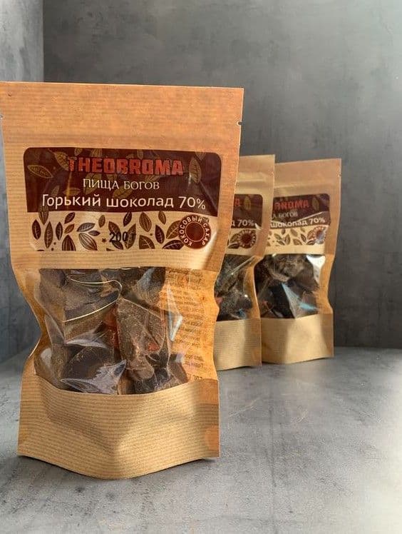 Горький шоколад 70 %, Theobroma "Пища Богов"