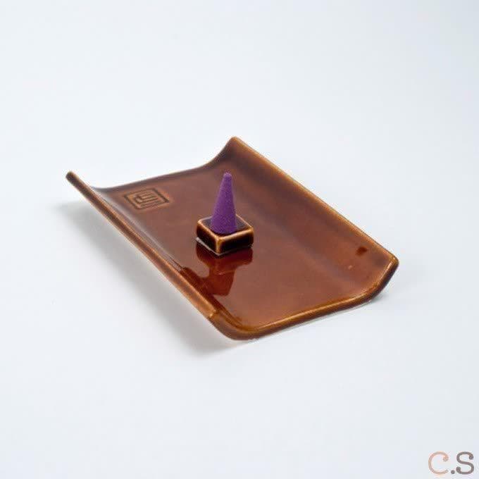 Керамическая подставка YUKARI plate brown