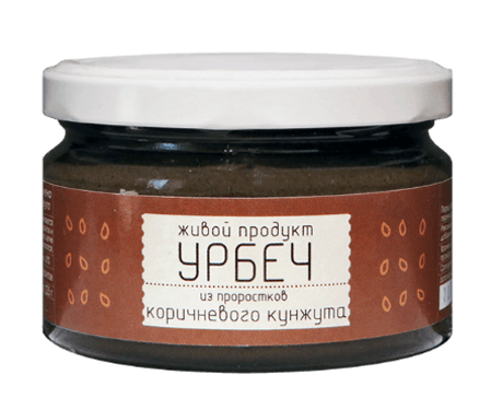 Урбеч из проростков коричневого кунжута 225 гр Живой продукт