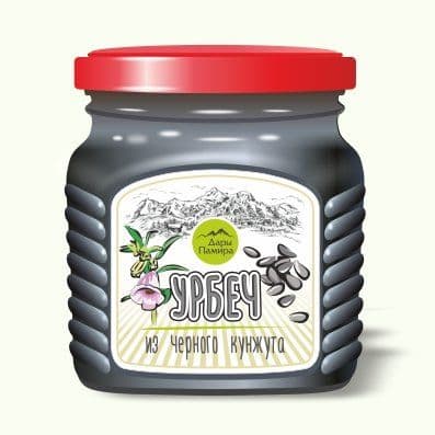 Урбеч из черного кунжута 200 гр Дары Памира