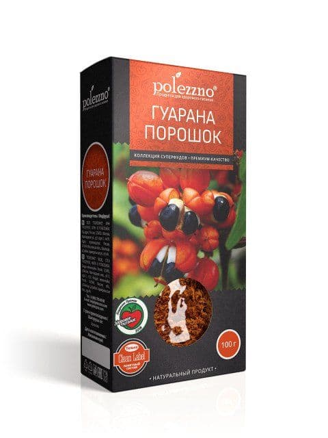 Гуарана порошок 100 г. Polezzno