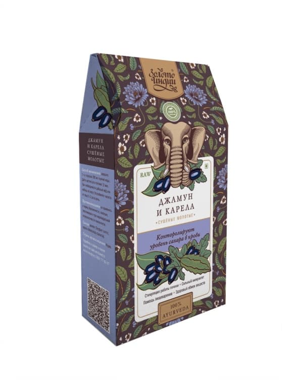 Джамун & Карела сушеные молотые (Jamun & Karela Powder) 100 гр Золото Индии