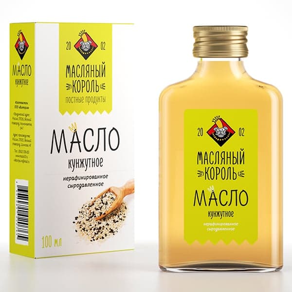 Масло кунжутное 100% 100 мл Масляный Король