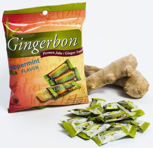 Имбирные конфеты Мятные Gingerbon Peppermint candy20шт х 125гр