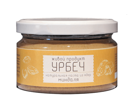 Урбеч из ядер миндаля 225 гр Живой продукт