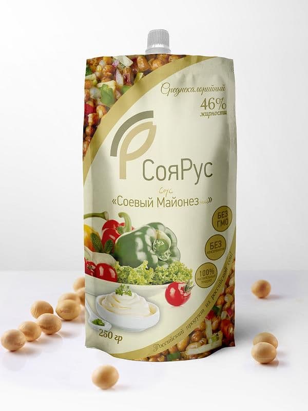 Майонез соевый 46% 250г СояРус