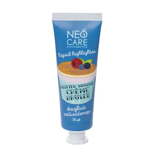 Жидкий хайлайтер "Glitter mousse creme brulee" Neo Care