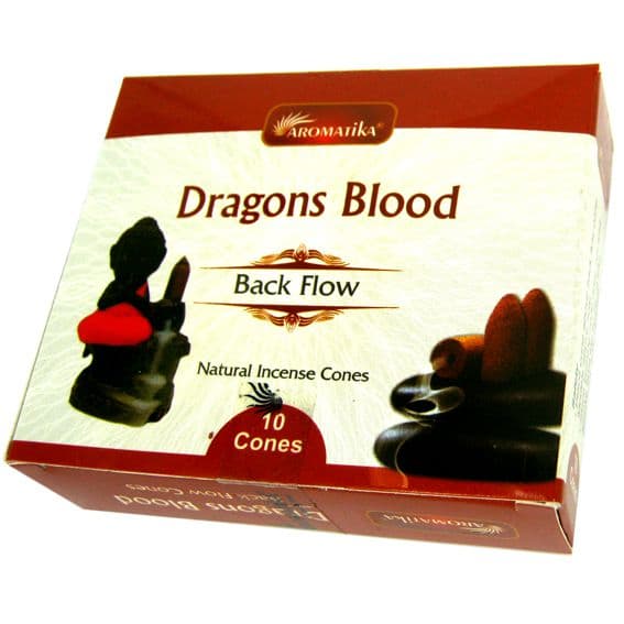 Кровь дракона (Dragon Blood) благовония стелющийся дым 10 конусов Aromatika