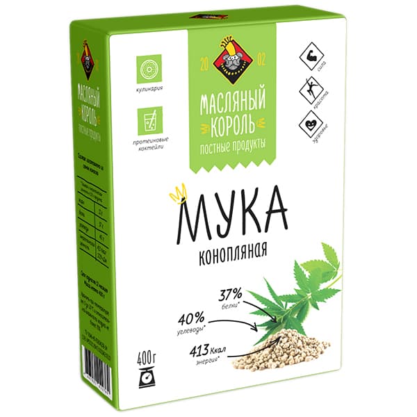 Мука конопляная 300 гр Масляный Король