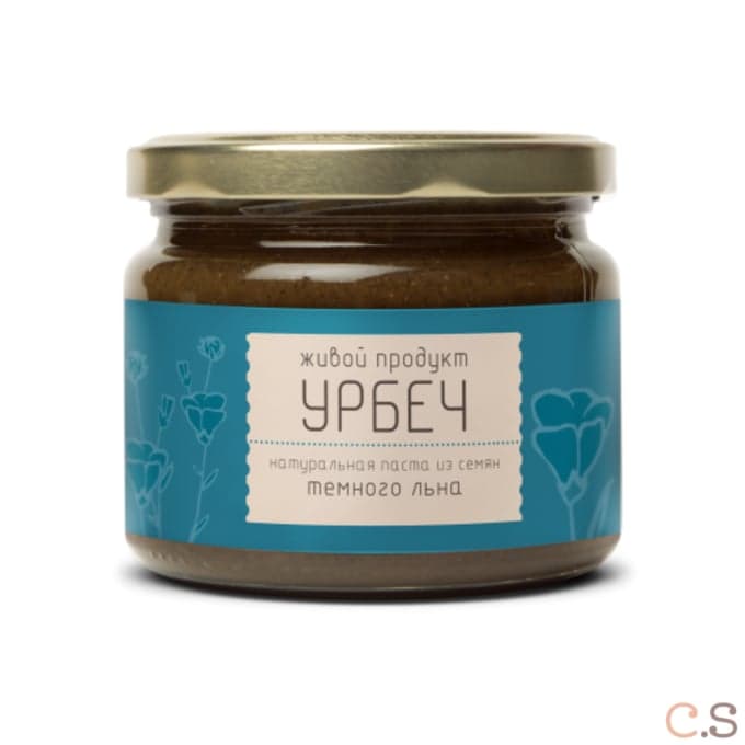 Урбеч из семян темного льна 225 гр Живой продукт