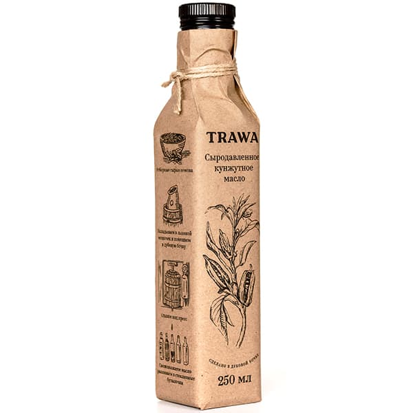 Масло сыродавленное кунжутное 250 мл Trawa