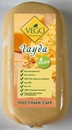 Сыр Гауда постный, 0,4 кг Vego