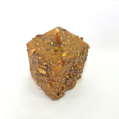 Свеча травяная восковая кубик 4 см Здоровье