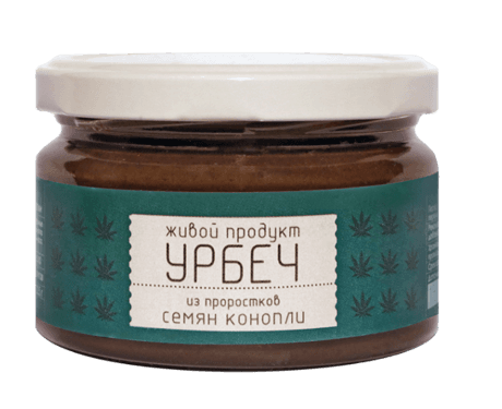 Урбеч из проростков семян конопли 225 гр Живой продукт