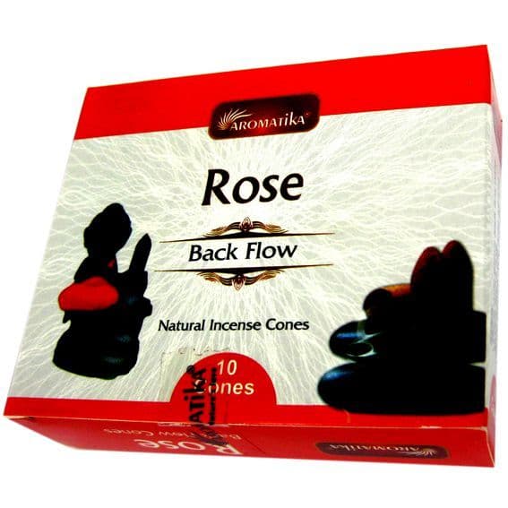Роза (Rose) благовония стелющийся дым 10 конусов Aromatika