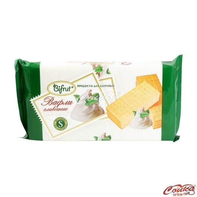 Вафли сливочные на сорбите 100 гр Bifrut