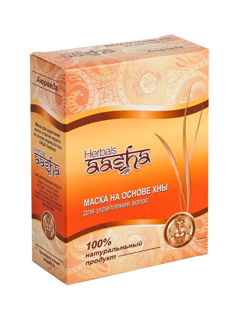 Маска для волос на основе хны 80 гр Aasha Herbals