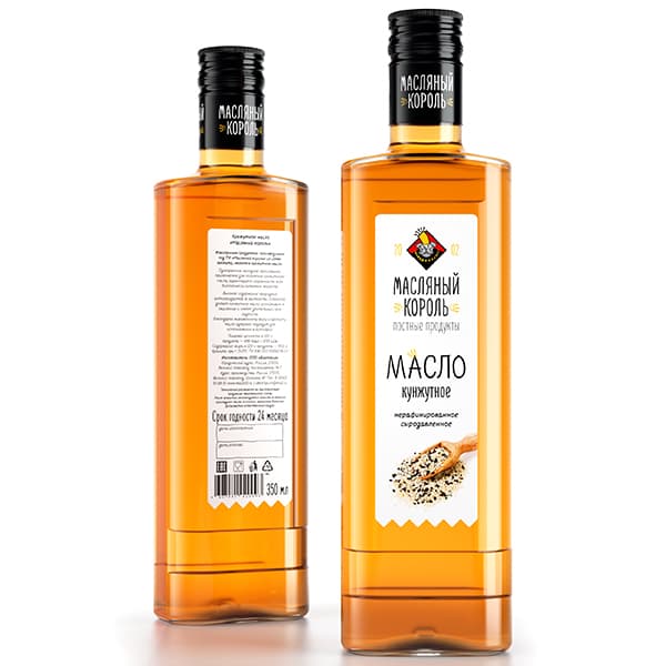 Масло кунжутное 100% 350 мл Масляный Король