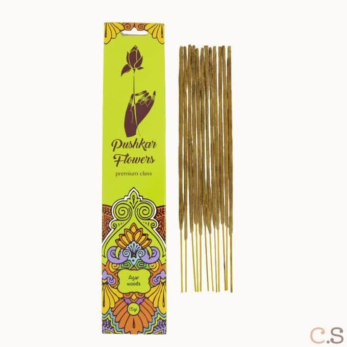 Агаровое дерево (AgarWood) 15 гр Благовония премиум Pushkar Flowers