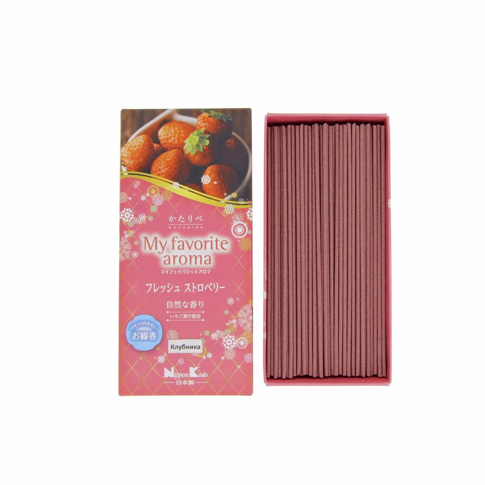 Японские благовония Kataribe My Favorite Aroma Strawberry 220 шт