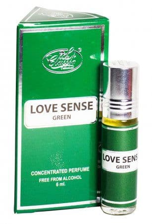 Масляные духи Love Sense Green / Чувство Любви зеленое - Al Rehab, 6 мл.