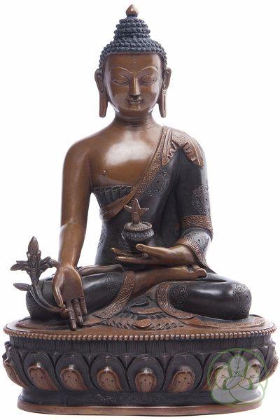 бронзовая статуя будда медицины,