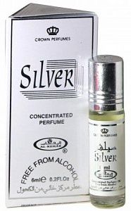 масляные духи silver / серебро - al rehab, 6 мл.,