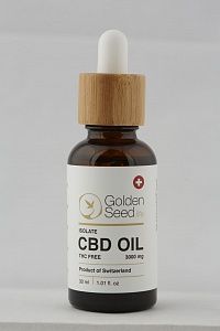масло кбд изолят (cbd oil) 3000 мг. 10%, goldenseed.life,