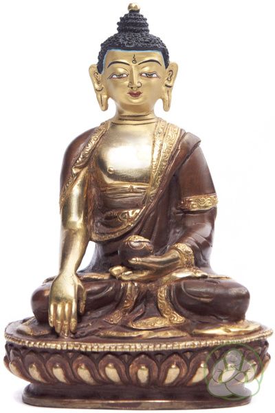 бронзовая статуя будда шакьямуни 14,5 см,