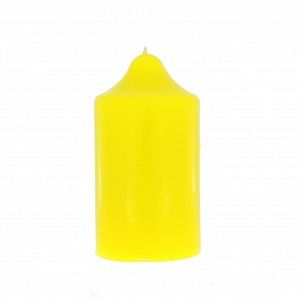 свеча алтарная желтая 8 см,