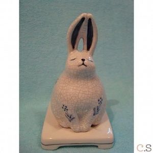 керамическая подставка ceramic incense burner rabbit,