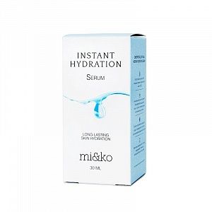 сыворотка для лица instant hydration serum, mi&ko,