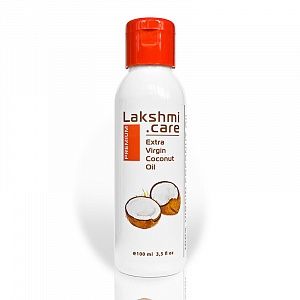 кокосовое масло premium lakshmi care, extra virgin coconut oil, 100 мл,