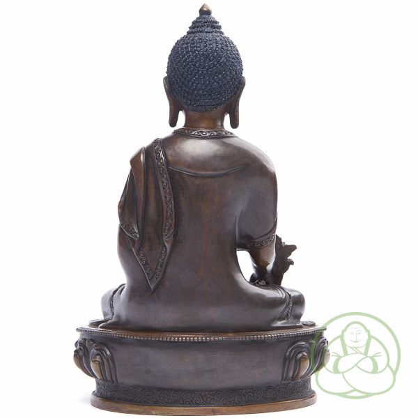 бронзовая статуя будда медицины 21 см,