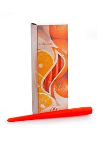 апельсин свеча ароматизированная 25 см упаковка 12 шт,