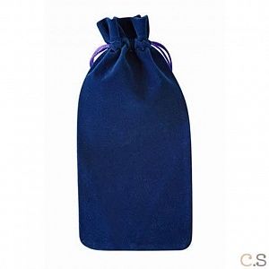 мешочек подарочный для амулета синий бархат 8х18 см,