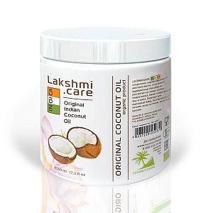 кокосовое масло indica lakshmi care нерафинированное, original lndian coconut oil 500 мл,