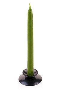 эко-свеча магическая из натурального пчелиного воска зелёная 23 см,